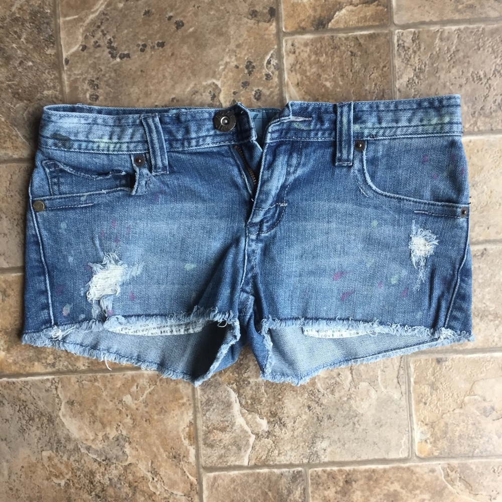 Distressed Roxy shorts